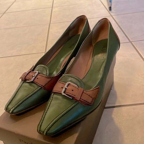 Prada buckle low heels size 8.5